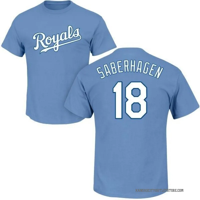 Bret Saberhagen Men's LightBlue Kansas City Royals Roster T-Shirt - Light Blue