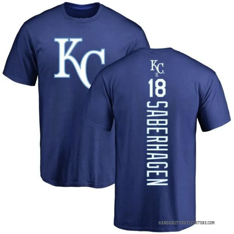 Bret Saberhagen Men's Royal Kansas City Royals Backer T-Shirt -