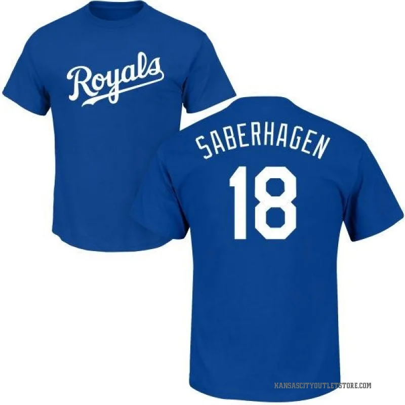 Bret Saberhagen Men's Royal Kansas City Royals Roster T-Shirt -