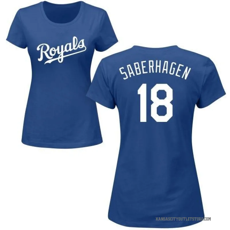 Bret Saberhagen Women's Royal Kansas City Royals Roster T-Shirt -