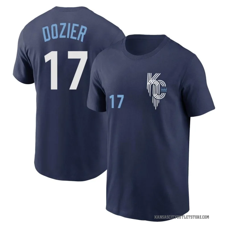 Hunter Dozier Men's Navy Kansas City Royals 2022 City Connect T-Shirt