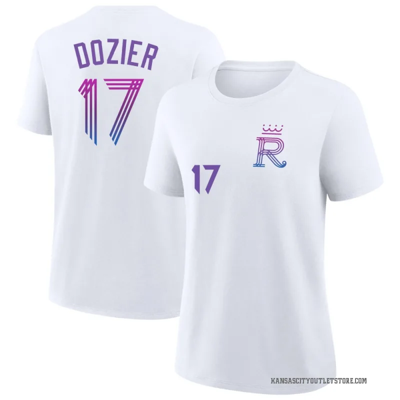 Hunter Dozier Women's White Kansas City Royals 2026 City Connect T-Shirt