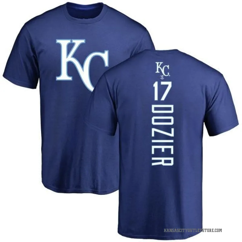 Hunter Dozier Youth Royal Kansas City Royals Backer T-Shirt -