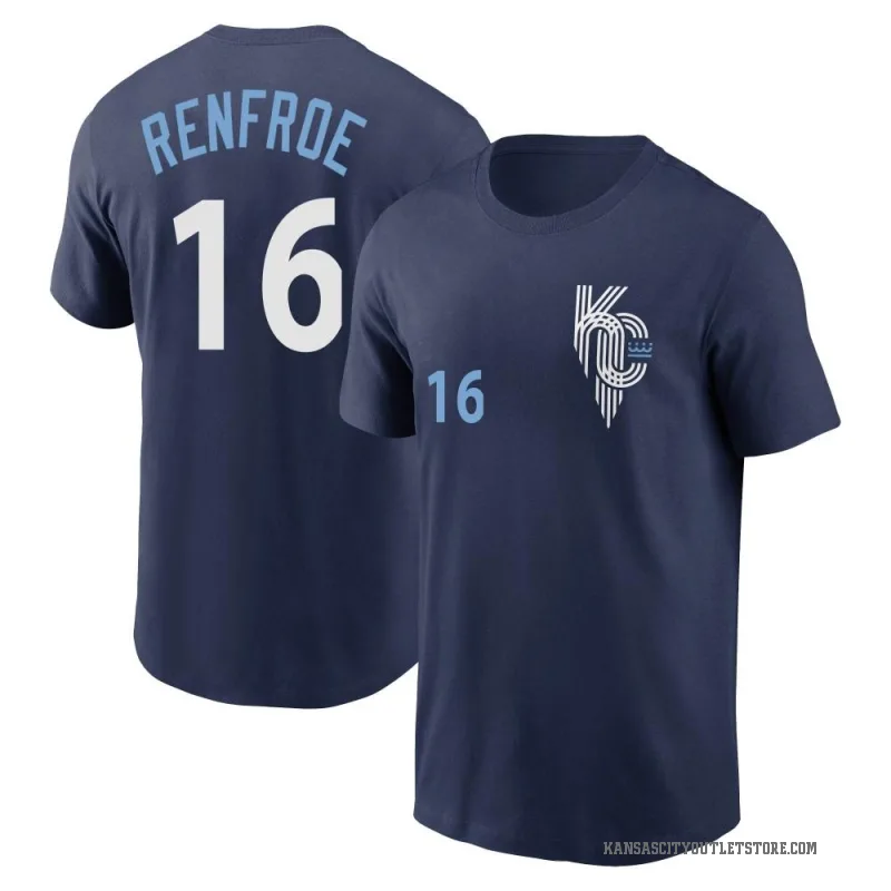 Hunter Renfroe Men's Navy Kansas City Royals 2022 City Connect T-Shirt