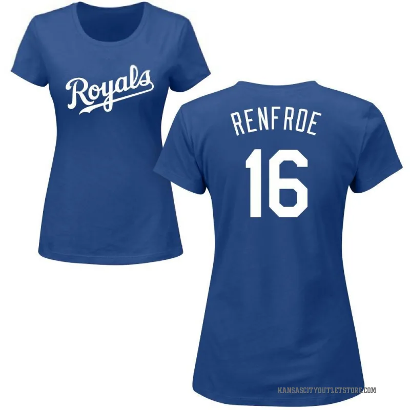 Hunter Renfroe Women's Royal Kansas City Royals Roster T-Shirt -