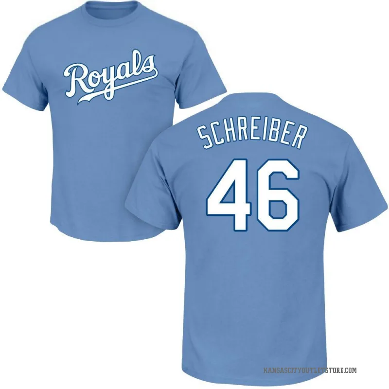 John Schreiber Men's LightBlue Kansas City Royals Roster T-Shirt - Light Blue