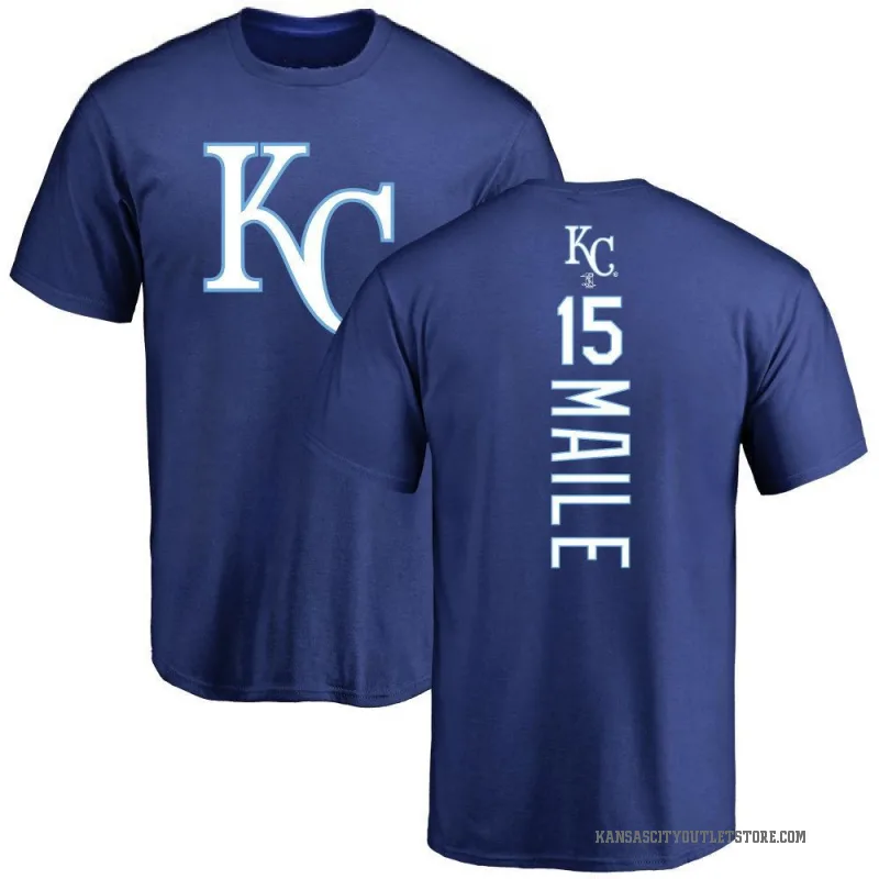 Luke Maile Men's Royal Kansas City Royals Backer T-Shirt -